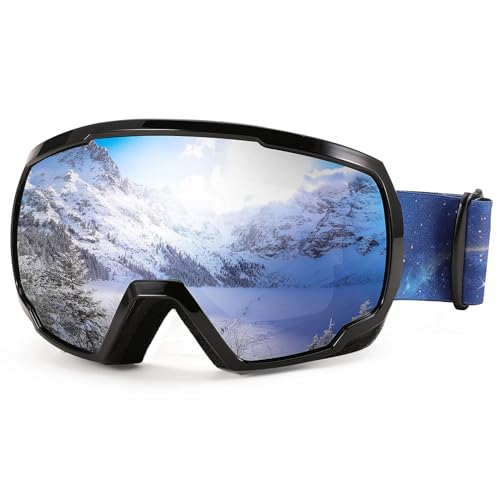 FEISEDY Skibrille Herren Damen Anti-Beschlag UV Schutz Schneebrille Snowboard Brille für Brillenträger Winter Sportbrille für Skifahren Fahrrad mit OTG Design B2960 von FEISEDY
