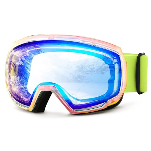 FEISEDY Skibrille Herren Damen Anti-Beschlag UV Schutz Schneebrille Snowboard Brille für Brillenträger Winter Sportbrille für Skifahren Fahrrad mit OTG Design B2960 von FEISEDY