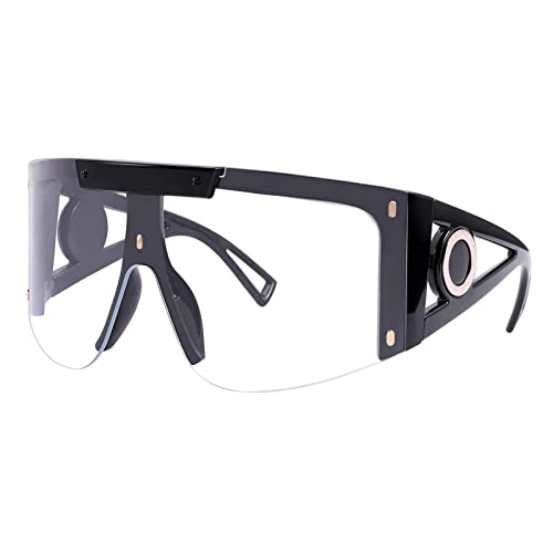 FEISEDY Sport Sonnenbrille Damen Groß Wraparound Brille UV400 Schutz Fahrradbrille für Radfahren Biking Laufen Basketball Tennis Outdooraktivitäten B4027 von FEISEDY
