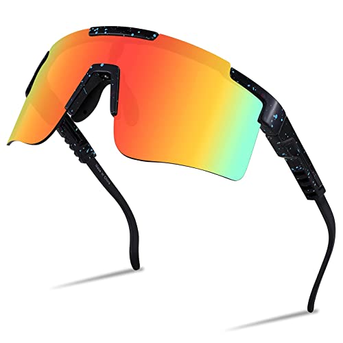 FEISEDY Sport Sonnenbrille Herren Fahrradbrille für Damen Sportbrille UV400 Schutz Radsportbrillen für Outdooraktivitäten B2837 von FEISEDY