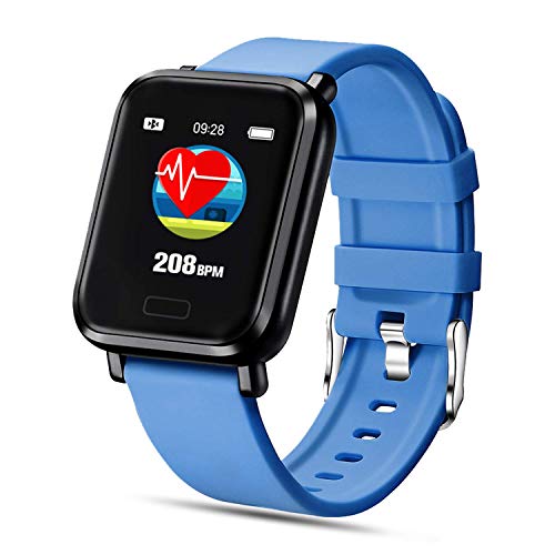 FENHOO Smartwatch, Fitness Uhr Fitness Tracker mit Pulsuhren Blutdruck Messgeräte Schrittzähler Wasserdicht IP68, Sportuhr mit Schlafmonitor Musiksteuerung für Herren Damen Stoppuhr für iOS Android von FENHOO