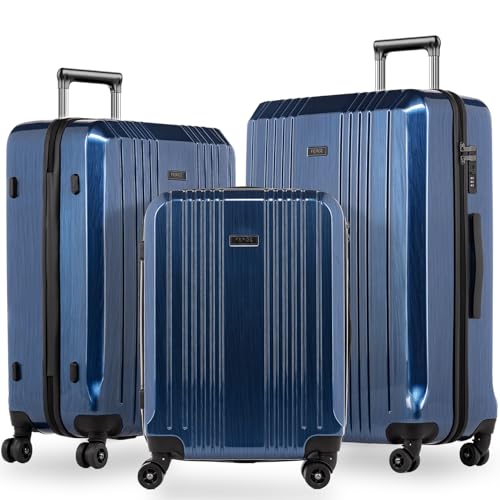 FERGÉ Kofferset Hartschale 3-teilig TSA Schloss Cannes Trolley-Set - 3er Set Hartschalenkoffer Roll-Koffer von FERGÉ