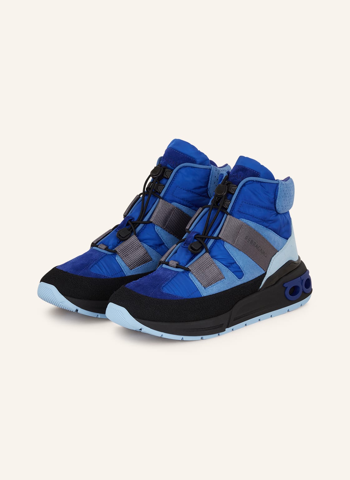 Ferragamo Hightop-Sneaker Leonida blau von FERRAGAMO