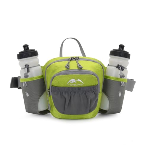 Hüfttasche Herren, Brusttasche Wasserdicht Unisex, Bauchtasche für Outdoor Reisen Sport Wandern Joggen Hundespaziergänge (Color : Green) von FERVEX
