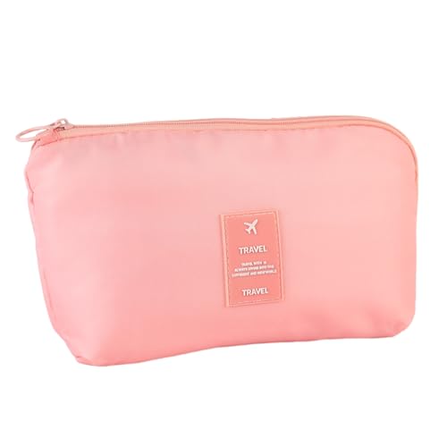 Schminktasche, Tragbare Kosmetiktasche, Reise Make up Tasche für Mädchen Frauen (Color : Pink, Size : One Size) von FERVEX