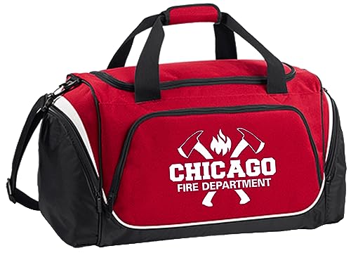 Chicago FIRE Dept-Sporttasche, rot 55 L, 62 x 32 x 30 cm von FEUER1