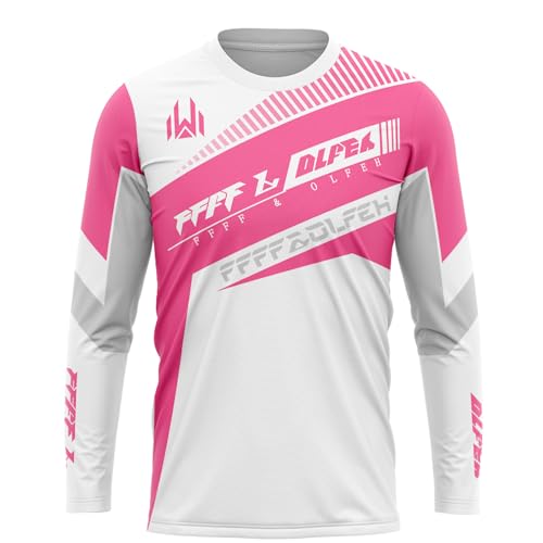 FFFF & OLFEH MTB Trikot,Herren Radtrikot Fahrradtrikot Langarm, Radfahren Jersey Motocross | MX MTB Mountainbike,Shirt Downhill Fahrrad Jersey Schnelltrocknend (P8,S) von FFFF & OLFEH