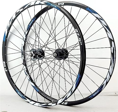 Mountainbike-Radsatz mit 26/27,5/29-Zoll-Felgenscheibenbremsen für Schnellspanner, geeignet für Radsätze mit 7, 8, 9, 10, 11 und 12 Geschwindigkeiten von FFFHYIZH