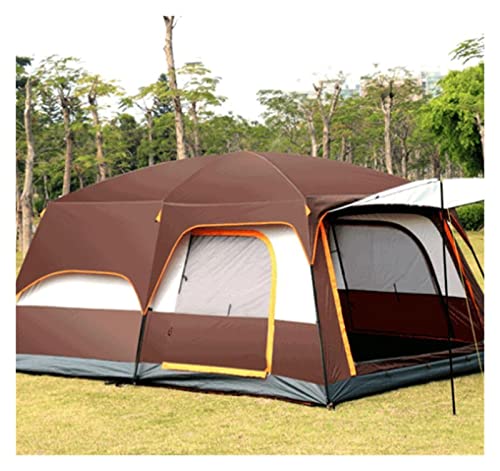 Outdoor-Zelt, 430 x 305 x 200 cm, Outdoor-Camping, doppelschichtig, wasserdicht, für 6–10 Personen, Zelt mit Zwei Wohnzimmern und einem Zelt in der Halle für Familienfeiern von FFFHYIZH