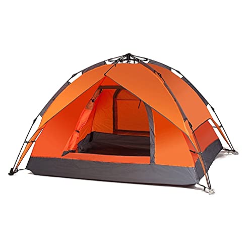 Zelt, wasserdichtes Faltzelt, baut das Zelt automatisch und sofort auf, 3–4 Personen, Doppeldeck-Zelt für Camping, Wandern, Outdoor von FFFHYIZH
