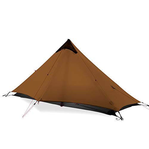 Zelt 1 Person Outdoor Ultraleichtes 3-Jahreszeiten-Zelt ohne Stange für Wanderreisen von FFFHYIZH