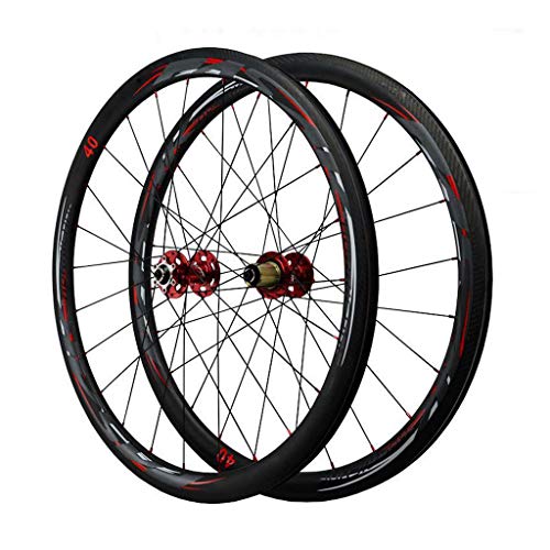 Rennrad-Carbonfaser-Laufradsatz 700C Fat Ring-Scheibenbremsräder, Vorderrad - 835 g/Hinterrad - 925 g von FFYUTING