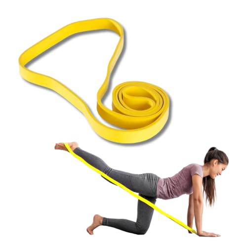 Widerstandsband gelb 5–15 lb / 2–7 kg FFitness | Breite 0,62 cm | hochwertige Fitnessbänder für Pilates, Yoga, Krafttraining, Physiotherapie und Reha von FFitness