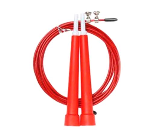 FFitness Unisex-Erwachsene Speed Steel Jump Rope Springseil, rot, Einheitsgröße von FFitness