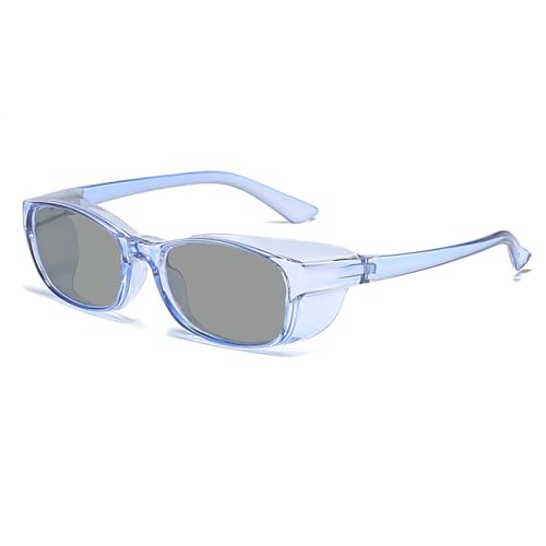 FGAQLUK Anti-Pollen-Allergie-Brille, Polarisierte Sonnenbrille, Anti-Blaulicht, Anti-Beschlag, Anti-UV, Dreidimensionale Schutzbrille, Geeignet For Erwachsene Mit Empfindlichen Augen(Color:Blue 2) von FGAQLUK