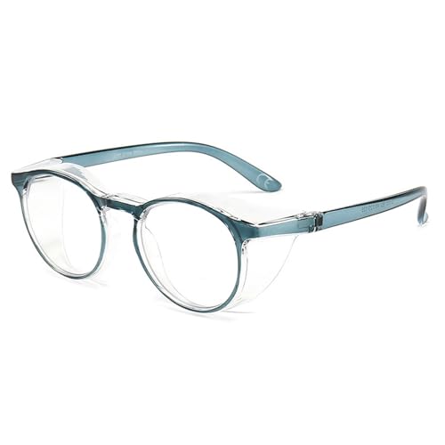 FGAQLUK Anti-Pollenallergie-Brille, Anti-Blaulicht-Brille, Anti-Beschlag, 3D-Rundum-Schutzbrillenrahmen, Schutzbrille For Erwachsene (Color : Blue A) von FGAQLUK
