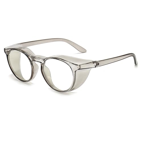 FGAQLUK Anti-Pollenallergie-Brille, Anti-Blaulicht-Brille, Anti-Beschlag, 3D-Rundum-Schutzbrillenrahmen, Schutzbrille For Erwachsene (Color : Grau) von FGAQLUK