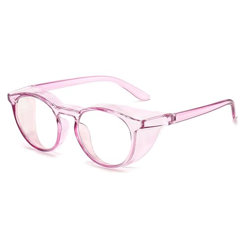 FGAQLUK Anti-Pollenallergie-Brille, Anti-Blaulicht-Brille, Anti-Beschlag, 3D-Rundum-Schutzbrillenrahmen, Schutzbrille For Erwachsene (Color : Purple B) von FGAQLUK