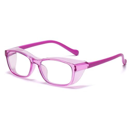 FGAQLUK Children's Anti-pollen Glasses, Anti-blue Light Anti-fog Glasses, Anti-UV400, Three-dimensional Protective Glasses, Suitable For People With Sensitive Eyes(Color:Violett) von FGAQLUK