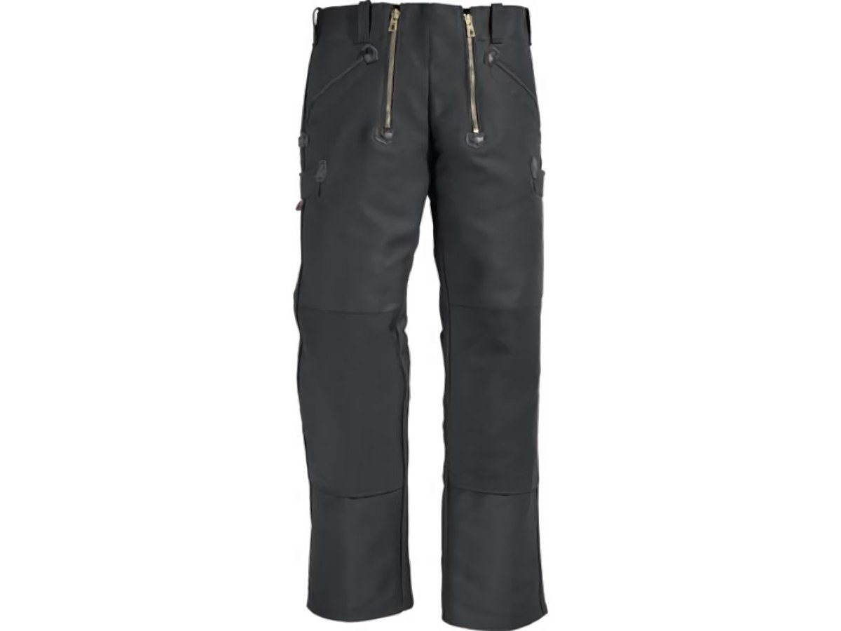 FHB Schutzhose Zunfthose KLAUS Gr.54 schwarz FHB Zwirn-Doppel-Pilot (Englischleder) von FHB