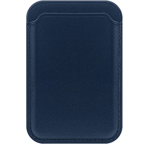 FIDWALL Magsafe Wallet Leder für iPhone 15/14/13/12 Pro/Max/Plus/Mini,RFID-Kartenhalter mit Mag-Safe-Magnet(Baltisch Blau) von FIDWALL