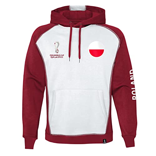 FIFA Herren Official World Cup 2022 Overhead Hoodie, Mens, Portugal, Small Kapuzenpullover, Red von FIFA
