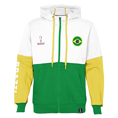 FIFA Herren Official World Cup 2022 Side Panel Hoodie, Mens, Germany, Large Kapuzenpullover, White von FIFA