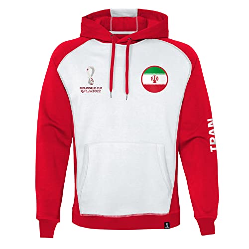 FIFA Herren Official World Cup 2022 Side Panel Hoodie, Mens, Germany, Medium Kapuzenpullover, White von FIFA