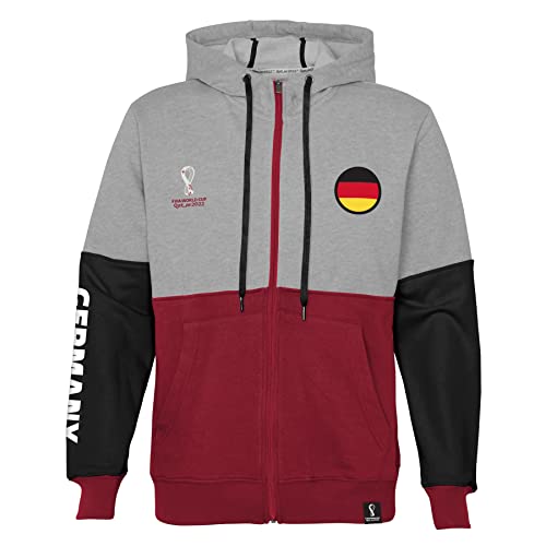 FIFA Herren Official World Cup 2022 Side Panel Hoodie, Mens, Germany, X-Large Kapuzenpullover, White, Extra von FIFA