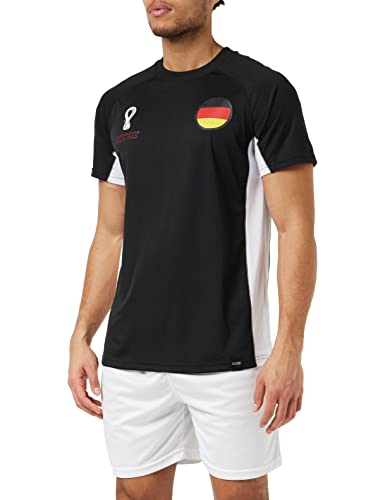 FIFA Herren Official Fifa World Cup 2022 Side Panel T-shirt - Germany T Shirt, Schwarz, M EU von FIFA