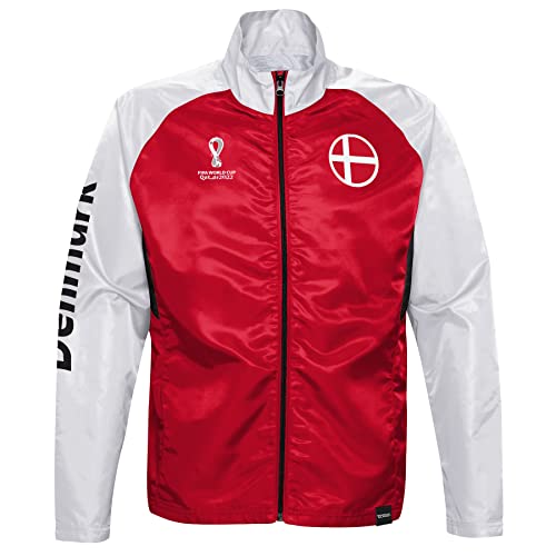 FIFA Herren Offizielle World Cup 2022 Trainingsjacke-Dänemark, Rot, XXL von FIFA