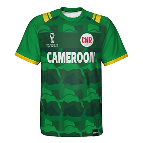 FIFA Jungen Official World Cup 2022 Classic Short Sleeve-Cameroon T-Shirt, Green, X-Large von FIFA