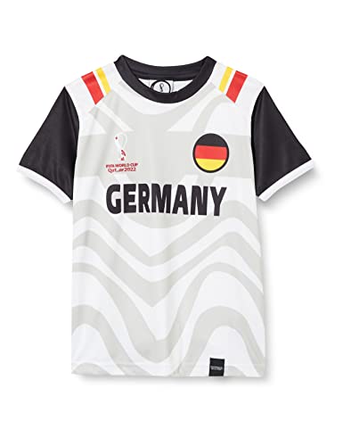 FIFA Jungen Official World Cup 2022 Classic Short Sleeve-Germany T-Shirt, White, Large von FIFA