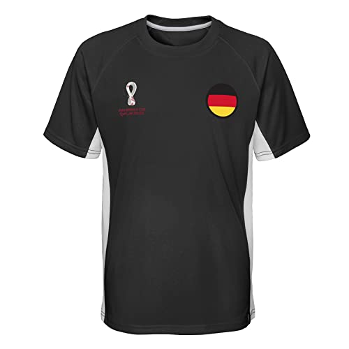 FIFA Jungen Official Fifa World Cup 2022 Side Panel T-shirt - Germany T Shirt, Schwarz, 5 Jahre EU von FIFA