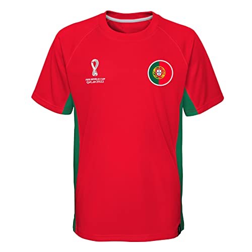FIFA Jungen Official Fifa World Cup 2022 Side Panel T-shirt - Portugal T Shirt, Rot, 4 Jahre EU von FIFA