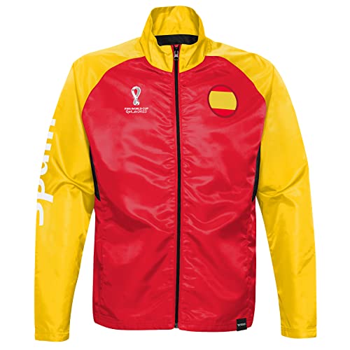 FIFA Jungen Official World Cup 2022 Training Jacket, Youth, Spain, Age 10-12 Track, Red, Medium, 9-10 von FIFA