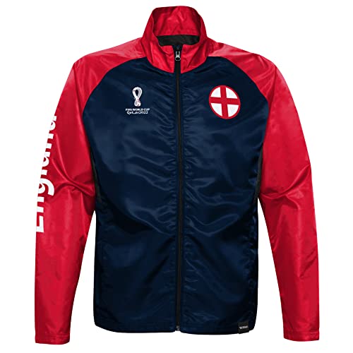 FIFA Jungen Offizielle World Cup 2022 Trainingsjacke – England, Marineblau/rot, 146 von FIFA