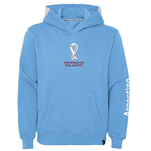 FIFA Mädchen Official World Cup 2022 Girls Hoodie, Womens, Argentina, Team Colours, Large Kapuzenpullover, Blue von FIFA