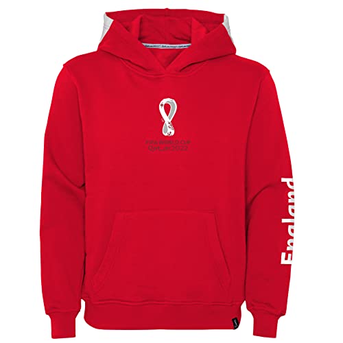FIFA Mädchen Official World Cup 2022 Hoodie, Girls, England, Team Colours, Age 13-15 Kapuzenpullover, Red, Extra Large, 12-13 von FIFA