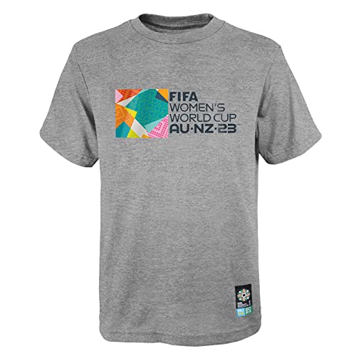 Offizielles T-Shirt für die Frauenfussball-Weltmeisterschaft 2023 für Erwachsene, Heidegrau, Klein von FIFA