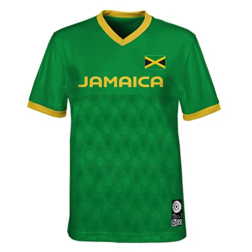 FIFA Offizielles Trikot der Frauenfussball-Weltmeisterschaft 2023 für Erwachsene, Jamaika, Grün, Mittel von FIFA