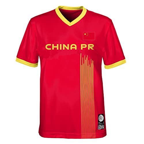 Offizielles Trikot der Fussball-Weltmeisterschaft der Frauen 2023 für Erwachsene, China, Rot, X-Large von FIFA