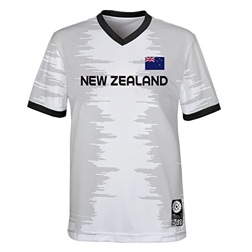 Offizielles Trikot der Fussball-Weltmeisterschaft der Frauen 2023 für Erwachsene, Neuseeland, Weiß, Klein von FIFA