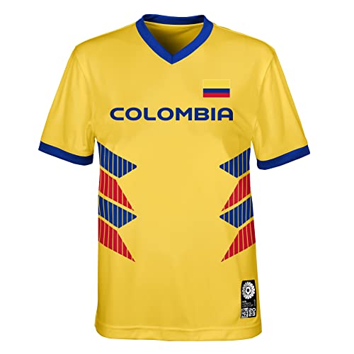FIFA Offizielles Trikot der Jugendmannschaft der Frauenfussball-Weltmeisterschaft 2023, Kolumbien, Gelb, 10-12 Jahre von FIFA