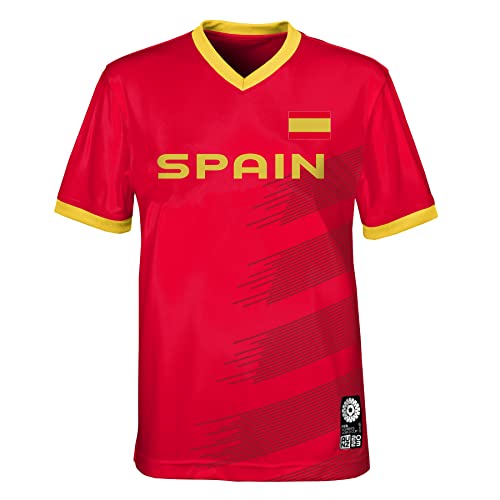 FIFA Offizielles Trikot der Jugendmannschaft der Frauenfussball-Weltmeisterschaft 2023, Spanien, Rot, 8-10 Jahre von FIFA