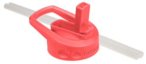 FIFTY-FIFTY Unisex-Erwachsene Strohhalmdeckel für Weithalsflaschen, Koralle Strohdeckelkappe, Straw Lid von FIFTY/FIFTY