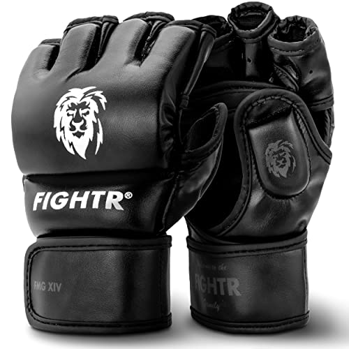 FIGHTR® Profi MMA Handschuhe für Grappling Sparring Training, Kickboxen Kampfsport Muay Thai Boxsack Sandsack Pratzen Boxen | für Männer und Frauen inkl. Tragetasche von FIGHTR