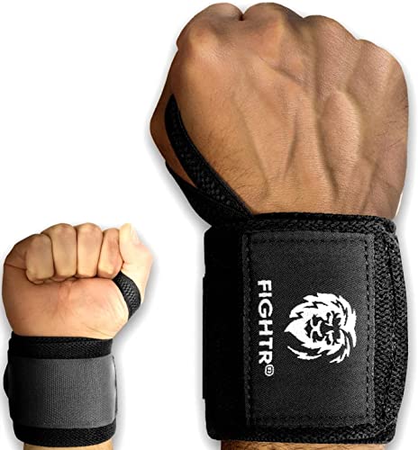 FIGHTR® Handgelenk Bandagen [Wrist Wraps] 45cm Handgelenk Bandagen für Fitness, Powerlifting, Bodybuilding, Kraftsport & Crossfit von FIGHTR
