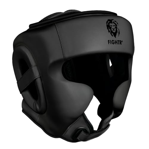 FIGHTR MMA Kopfschutz mit bestem Sitz für maximalen Schutz | Boxhelm für Sparring | Verstellbare Größe für Boxen, MMA, Muay Thai, Kickboxen & Kampfsport von FIGHTR