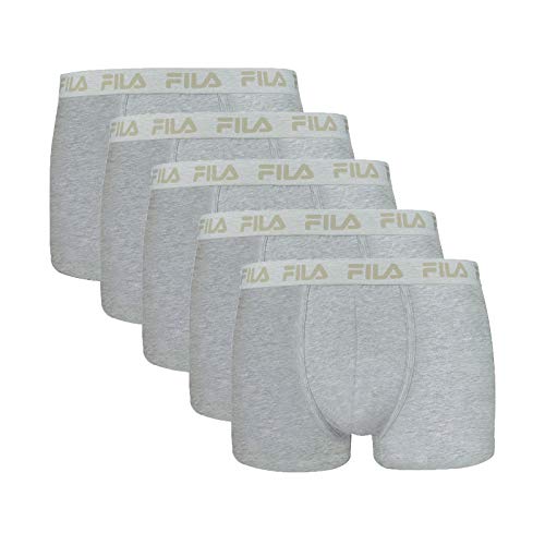 Fila FU5004/5 Herren Boxershorts, XL, Grau, 5 Stück von FILA